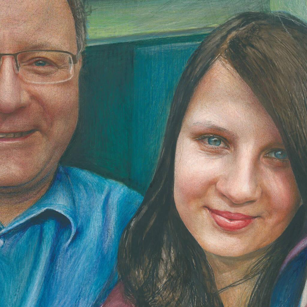 Familienportrait, Ausschnitt Tochter,2013